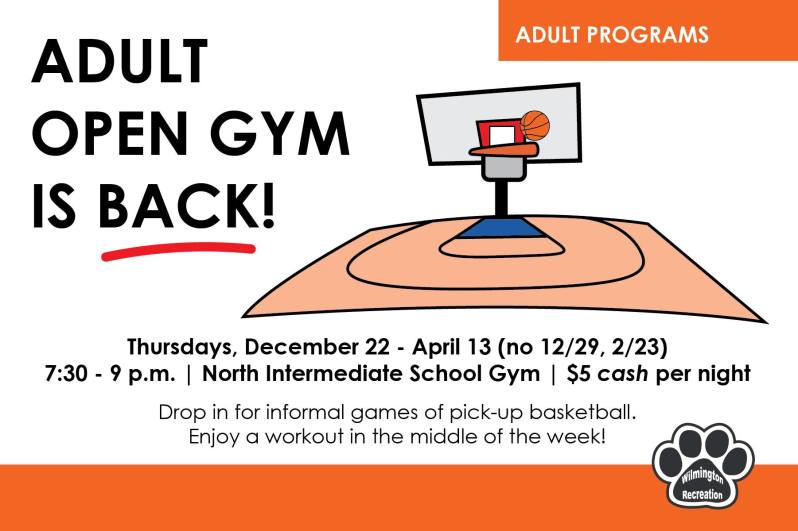 Adult Open Gym Is Back