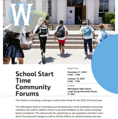 School Start Time Forums