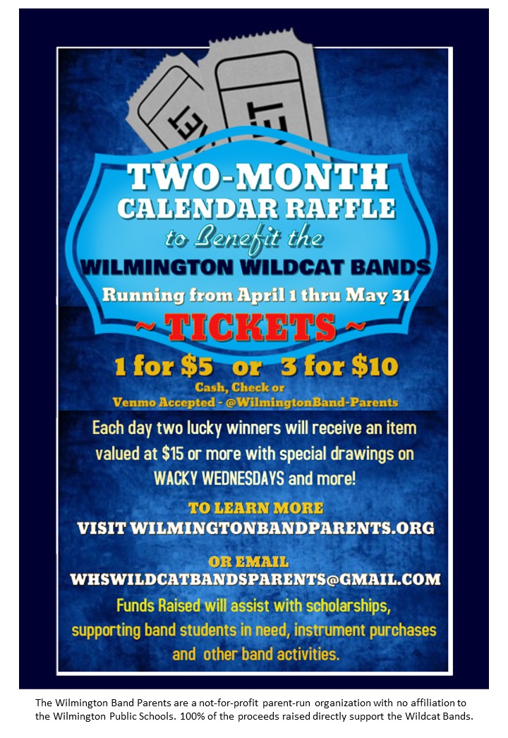 REMINDER: Wilmington Band Parents Association Selling Tickets To Two ...