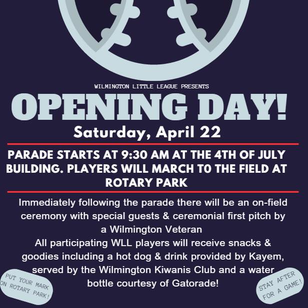 Wilmington Little League Opening Day