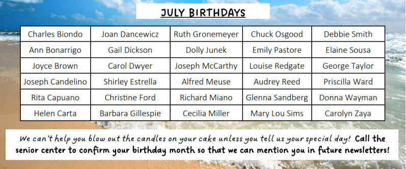 July Birthdays