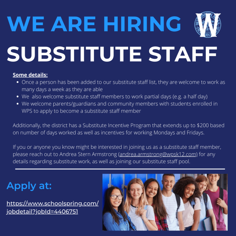 Substitute Staff Job Posting 23.24