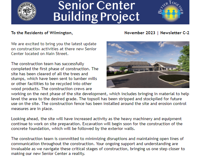 Senior Center Newsletter Nov. 23