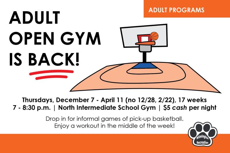 Adult Open Gym Is Back