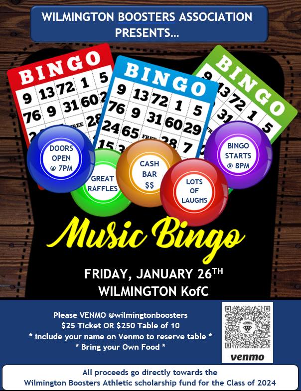 Boosters Music Bingo