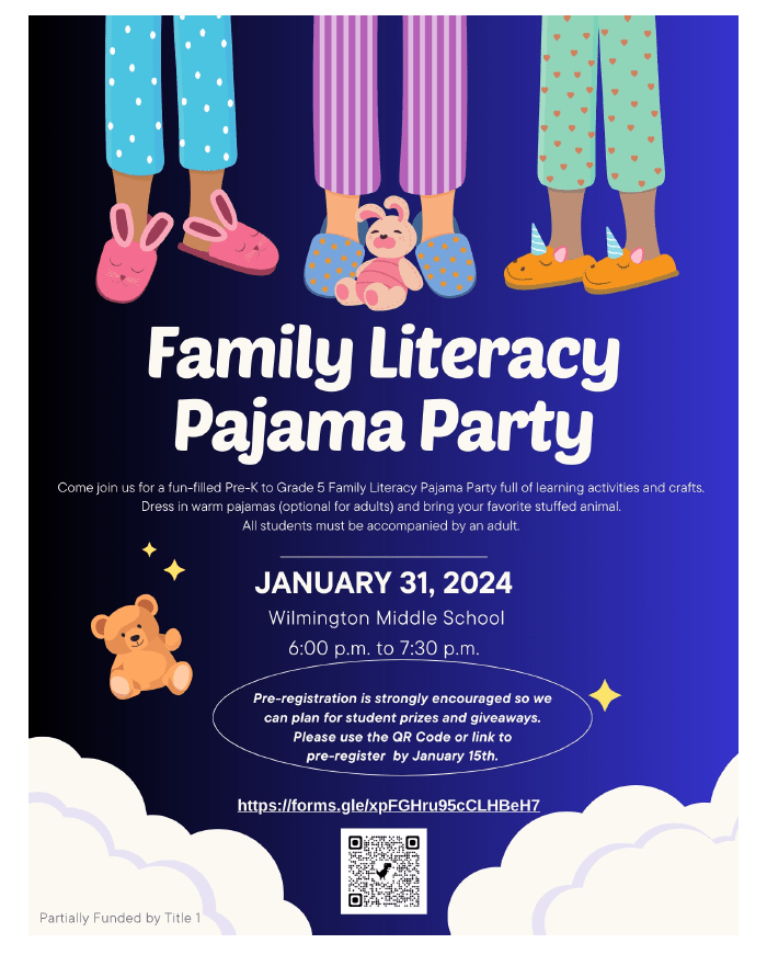 Family Literacy Pajama Party