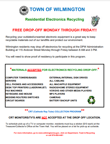 Residential Electronics Recycling