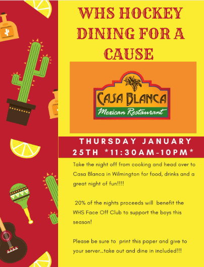 WHS Dining For A Cause