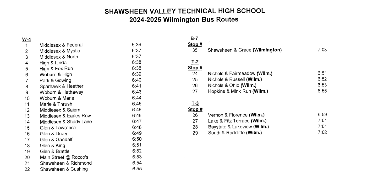 Shawsheen Tech Bus #2