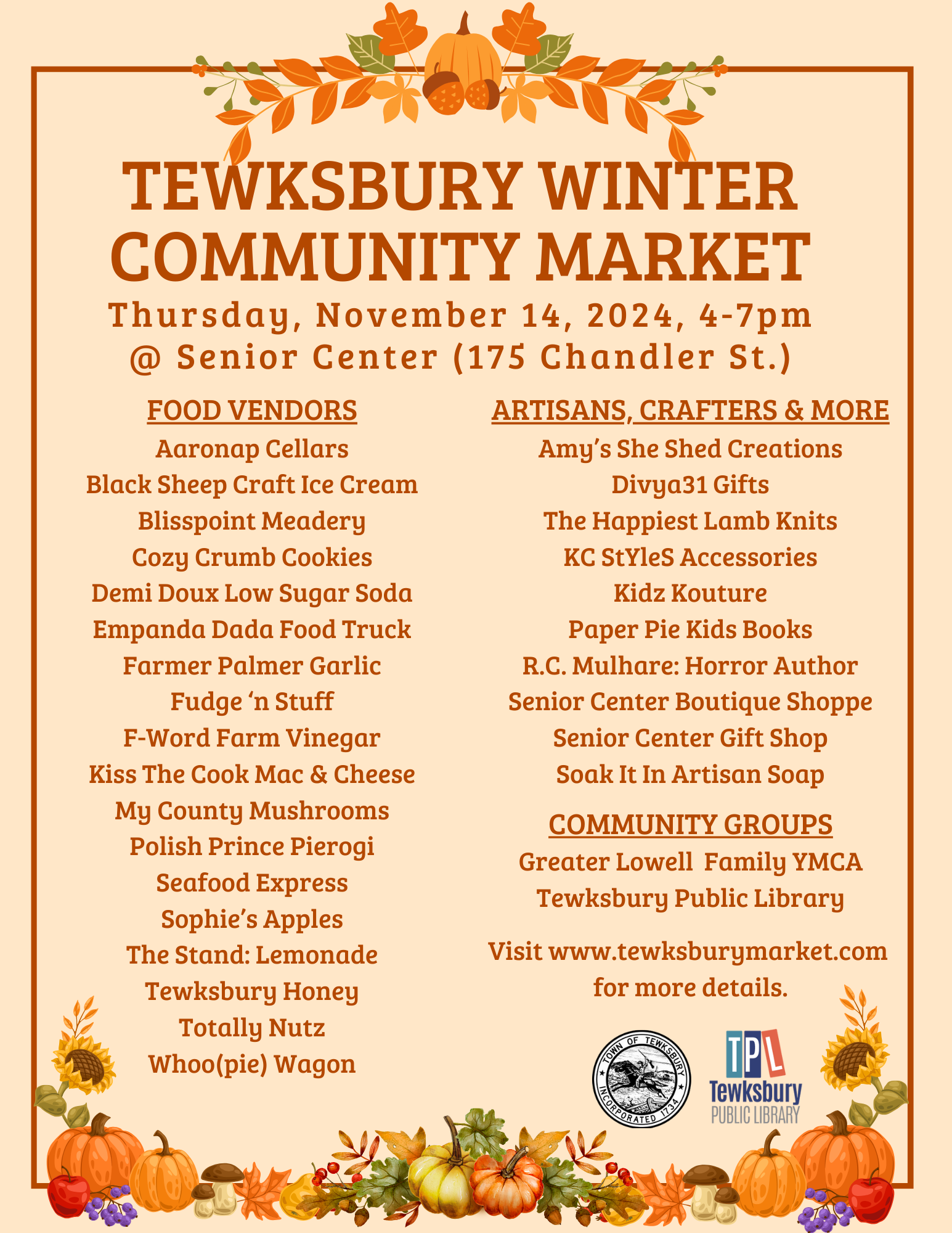 November Market -- 8.5x 11 Flyer (8.5 x 11 in)